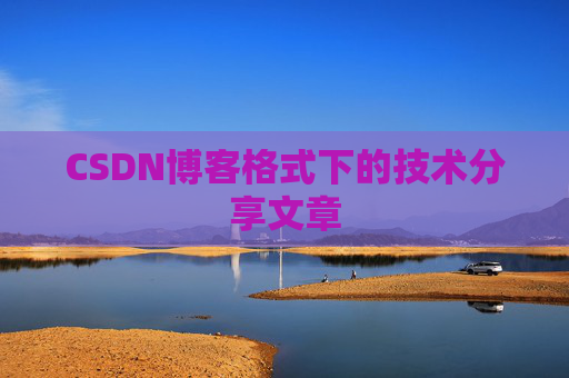 CSDN博客格式下的技术分享文章